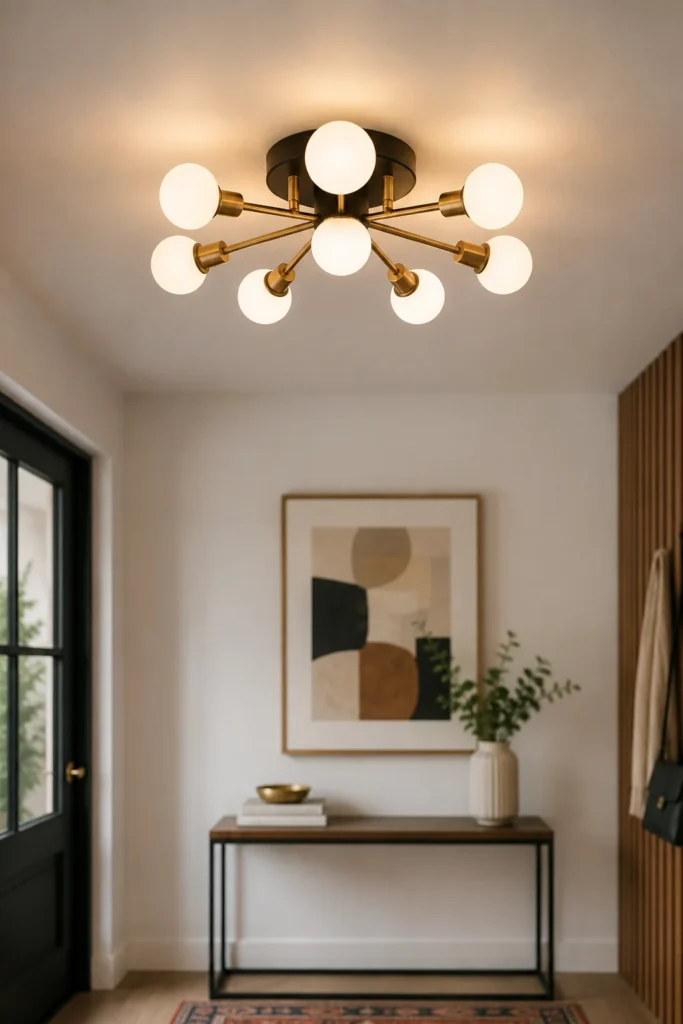 Multi-Arm Sputnik Flush Mount