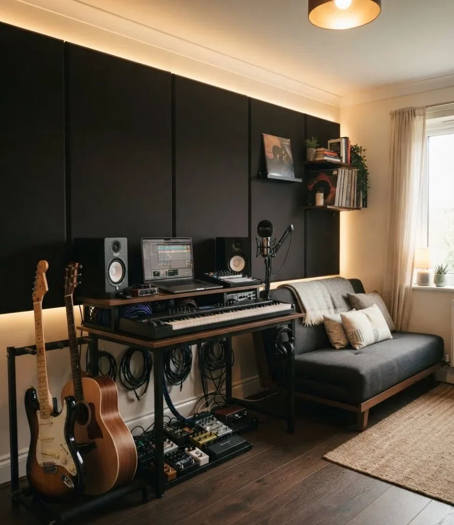 Music Studio with Slim Futon