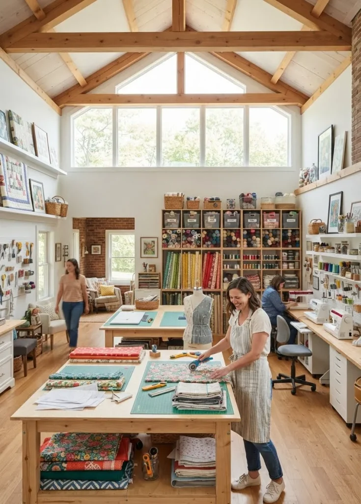 Open-Concept Craft, Sewing and Creative Studio