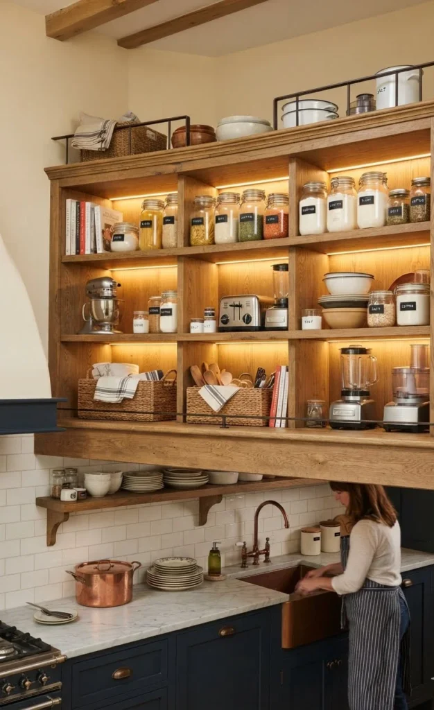 Over-The-Kitchen Pantry and Appliance Loft
