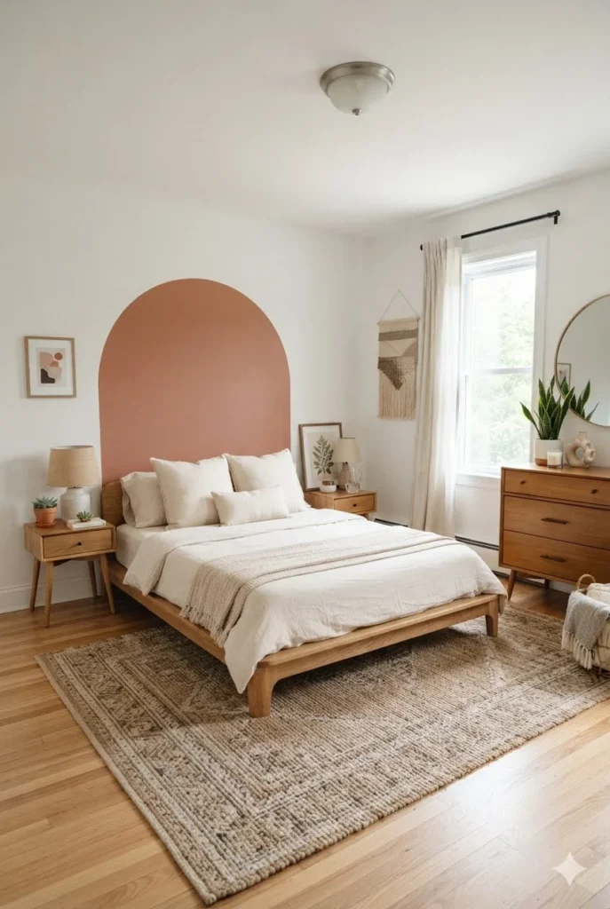 Painted Arch Virtual Headboard