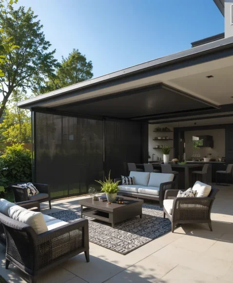 Retractable Privacy Screen