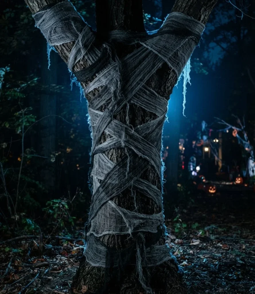 Stretched Fabric Creepy Tree Wrap