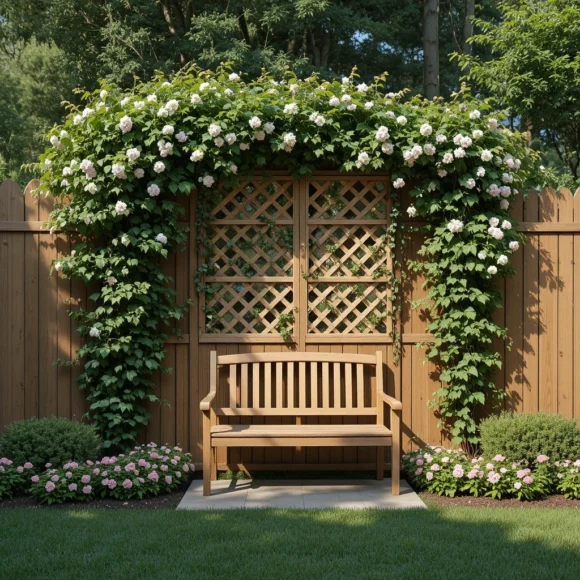 Trellis Extension with Climbing Vines