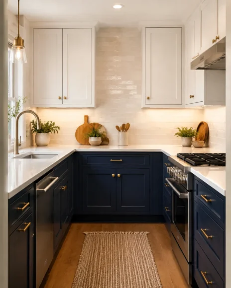 Two-Tone Cabinet Color Blocking