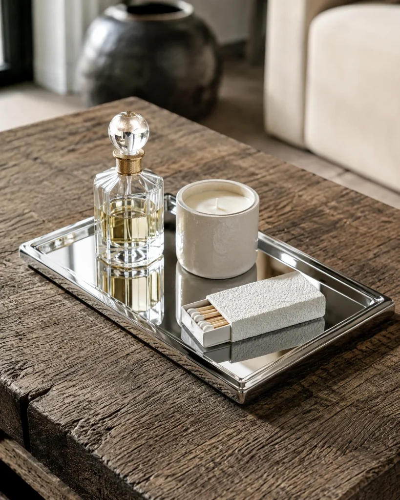 Chrome Decorative Tray