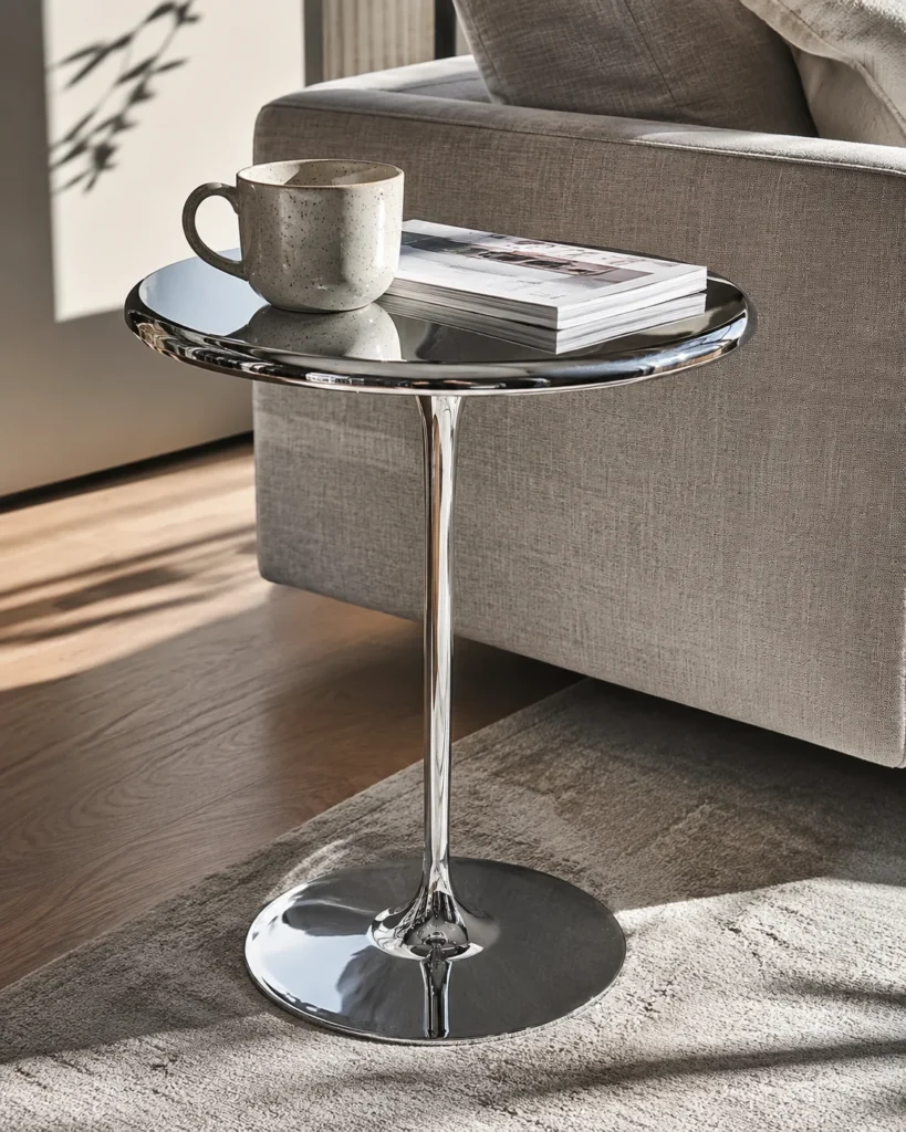 Chrome Side Table