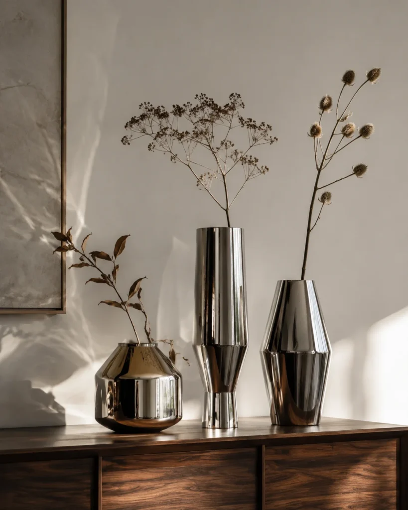Chrome Vase Collection