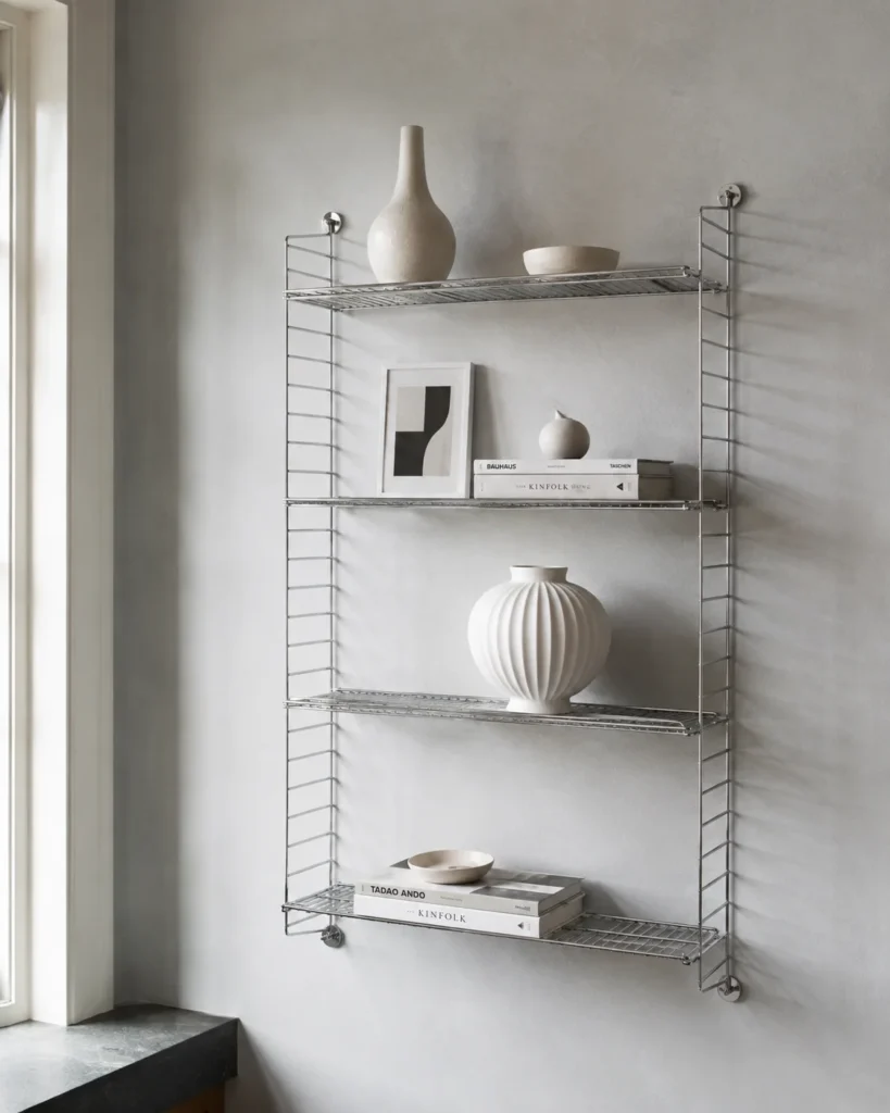 Chrome Wall Shelving