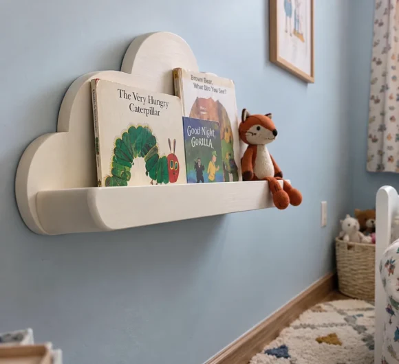 Cloud-Shaped Wall Shelf