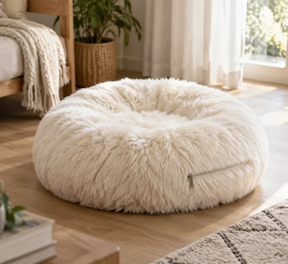 Faux Fur Floor Cushion