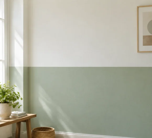 Soft Pastel Color-Blocked Wall