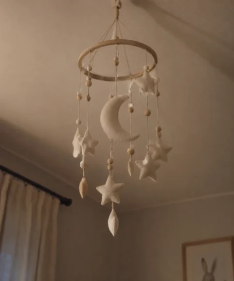Star and Moon Ceiling Mobile