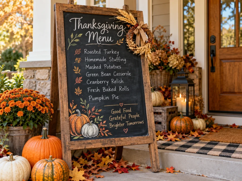 Outdoor Chalkboard Menu