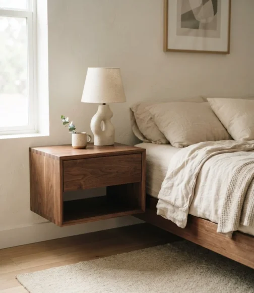 Cantilevered Floating Walnut