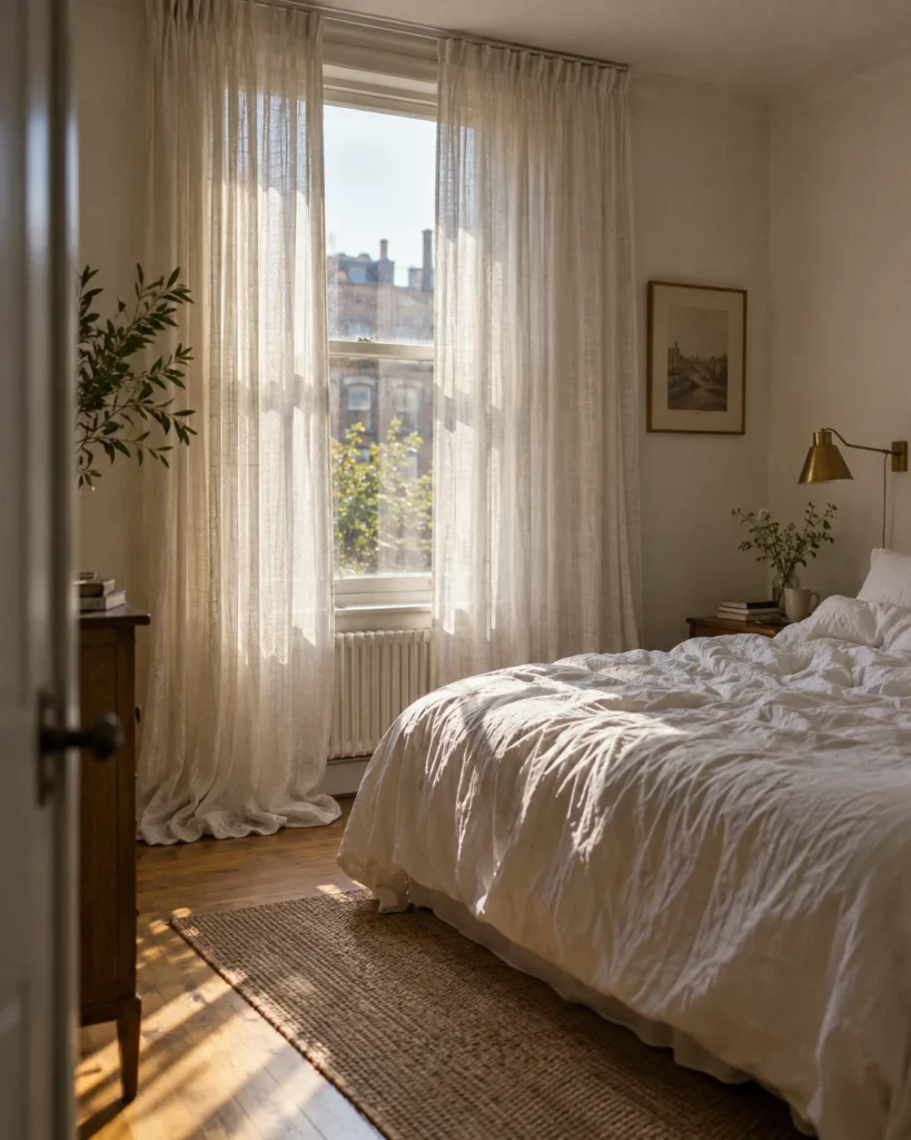 Floor-to-Ceiling High-Mounted Curtains