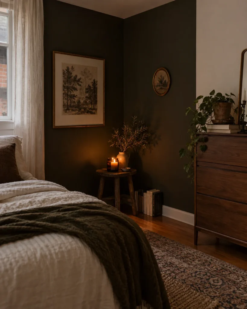 Moody Dark Color Accent Corner