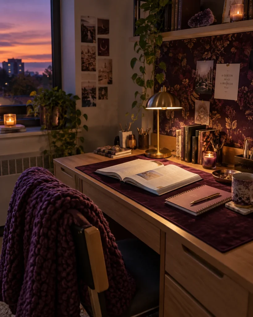 Moody Plum and Velvet Accents