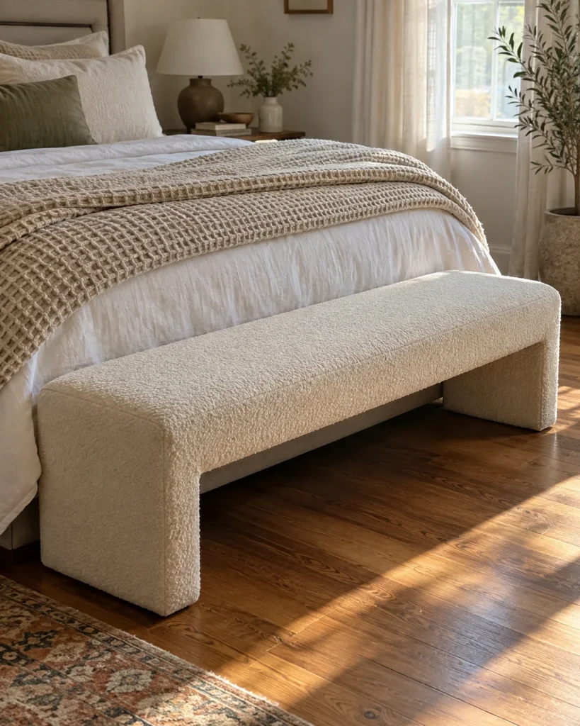 Slim End-of-Bed Storage Bench