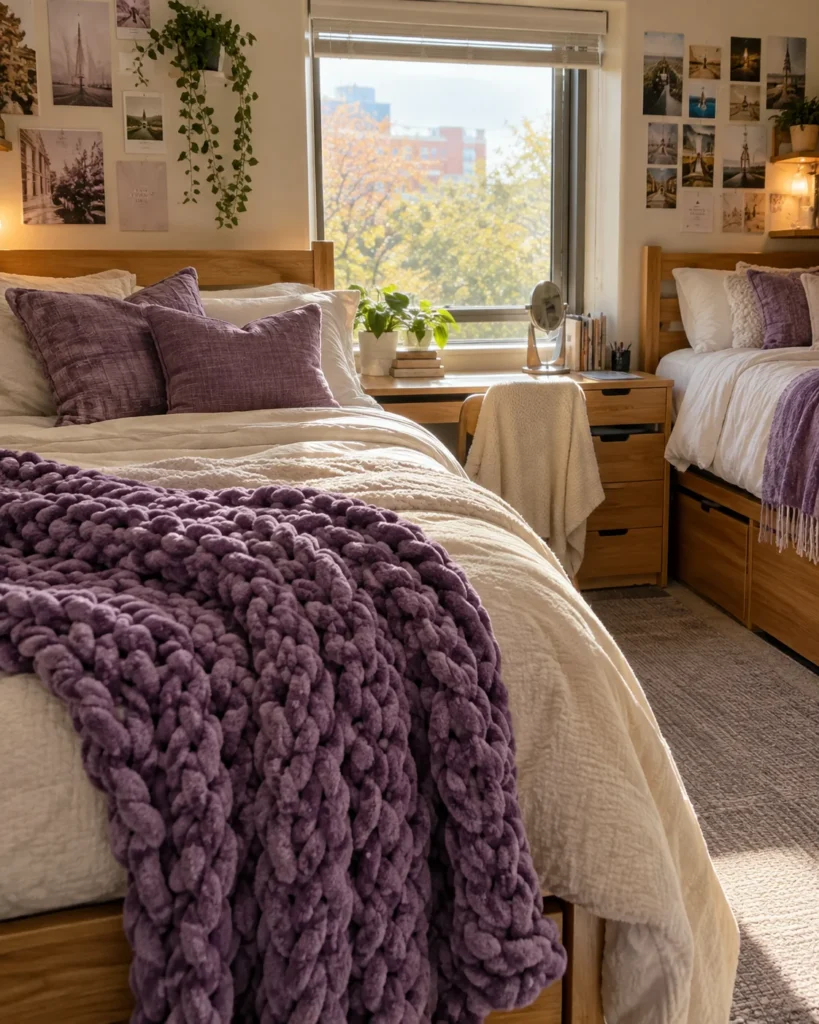 Subtle Purple Throws Only