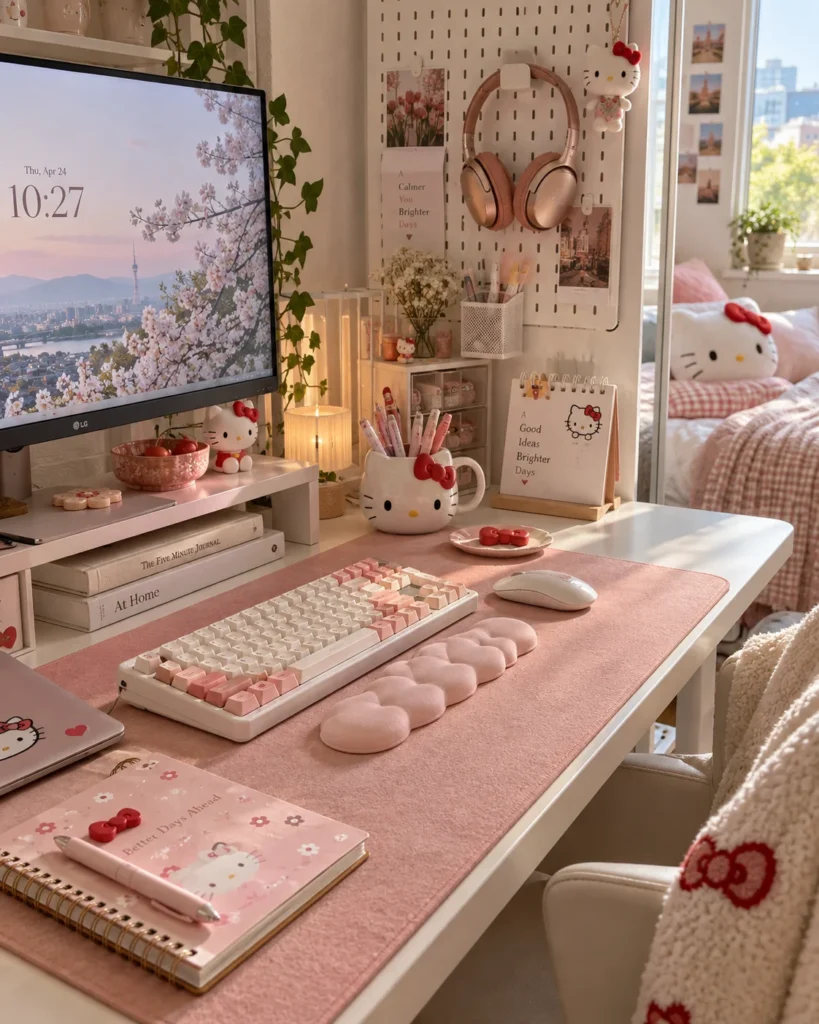 The Pastel Gamer & Creator Desktop Nook